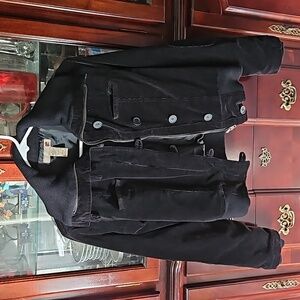 VINTAGE COLLARED BUTTON ZIP CORDUROY JACKET